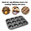Invero® 12 Cup Non-Stick Oven Tray Ideal for Baking Muffins,
