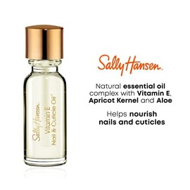 Sally Hansen Sally Hansen Vitamin E Nail and Cuticle Oil?, Natural Essential Oil, Vitamin E, Nourish and Condition Dry Nails and Cuticles