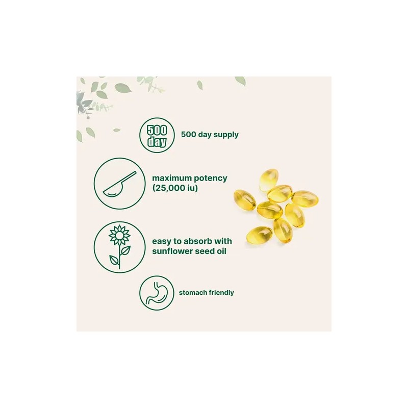 Vitamina A + Ocular Inmunidad Desarrollo 500 Capsulas Eg A70