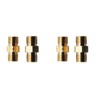 heyous 4PCS Oxyacetyl Hose Coupler 9/16inch-18 LH and RH Brass
