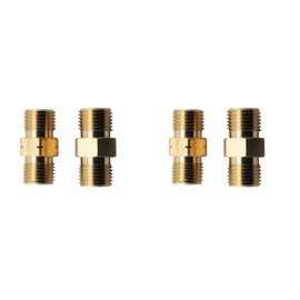 heyous 4PCS Oxyacetyl Hose Coupler 9/16inch-18 LH and RH Brass Soldered Hose Fitting Adapters Suitable for Double Welded Hose