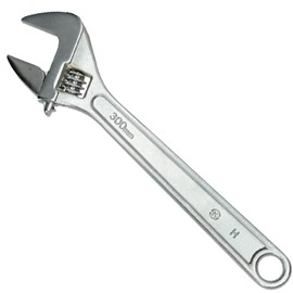 Seshin Buffalo DRAAK Adjustable Wrench 12 Inch 300mm with Wide Caliber Opening Plumbing Spanner Heavy Duty Professional Quality Hand Tool