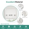 HOMEIDEAS 100% Linen Blackout Sidelight Curtains for Front Door, Side