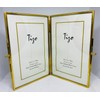 Tizo 4" X 6" Brass Photo Frames Double Self Standing,