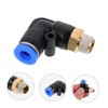 12Pcs 90 Degree Air Pipe Quick Connect Right Angle Tube
