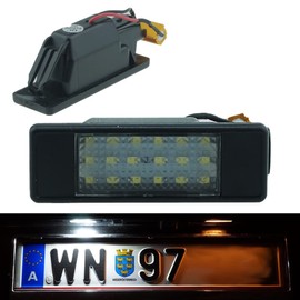 Do. LED 17 LED License Plate Light TÜV-Tested with E-Mark Xenon Optic