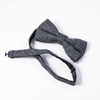 Wedding Style TC-0100 Bow Tie & Chief Set, grey |