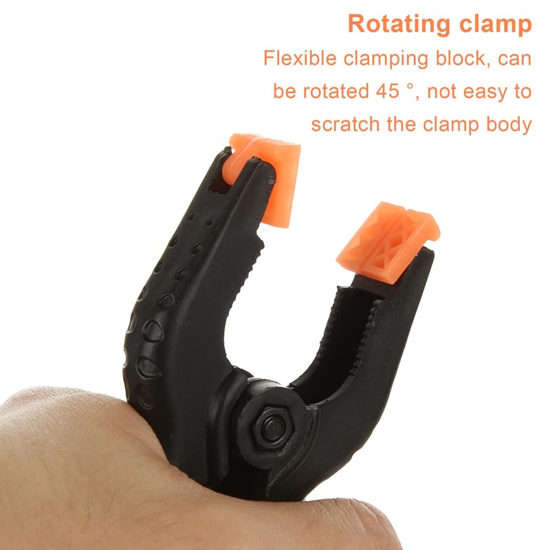 CYEER 60 Pcs Nylon Spring Clamps, 2 Size Heavy Duty