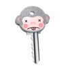 LHKJ Set of 6 Cute Monkeys Key Caps, multicoloured