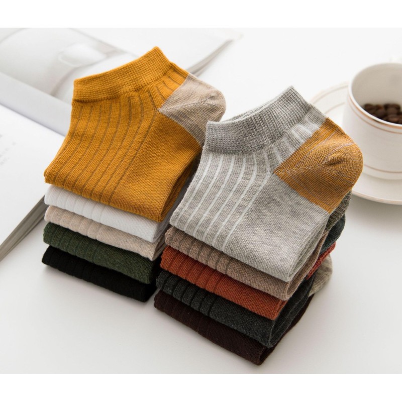 Yazon Men's Socks, Spring, Autumn, Winter, Colorful Socks, 10 Pair