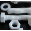 10x White Hex Head Screws Polypropylene (PP) Plastic Nuts and