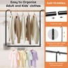 Hanging Closet Rod Adjustable Width Height Closet Rods For Hanging