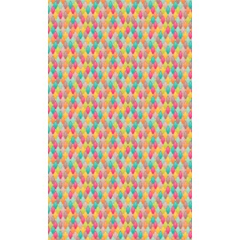 Windowpix 36 x 60 Whimsical Harlequin Stained Glass Design Window Film Reusable Static Cling Windowfilm UV Filtering Energy Saving