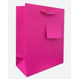 Jillson Roberts Small Gift Bag, Magenta Matte, 12-Count (ST910)