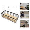 Gatuida 1Set Iron Basket for Organization Wrought Iron Storage Basket