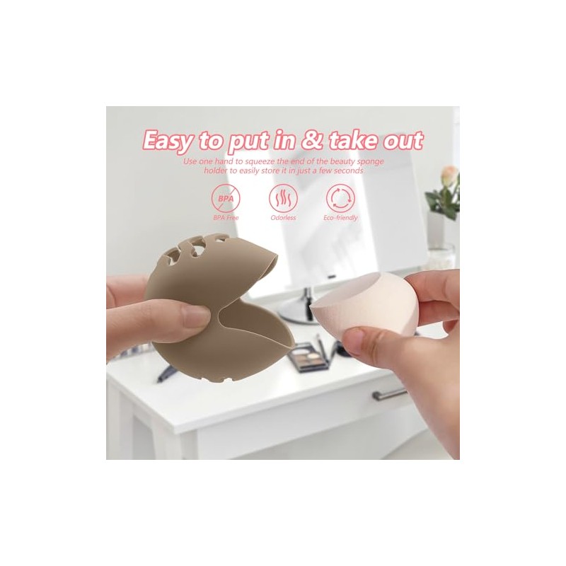 Estuche Para Esponjas De Maquillaje Beauty Blender Bolder, Transpirable, 2