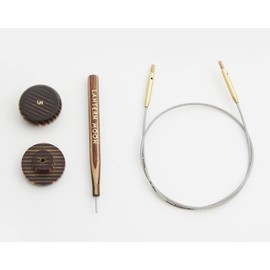 Lantern Moon INTR Swivel Cords Stainless, Stainless Steel W/Gold Plated Connectors