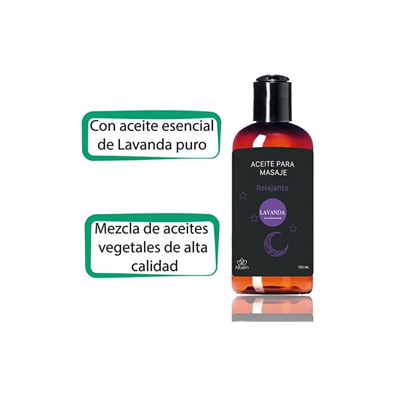 Alluem Aceite Esencial Para Masajes Lavanda Relajante Hidratante