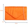 fi9® Plain Suede Pleated Wedding Ladies Party Prom Evening Clutch