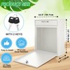 Yaocom Locking Mailbox with Key for Outdoor 12 x 10.5
