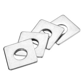 sourcing map 5pcs M12x30x2mm Square Plate Bearing Washers 304 Stainless Steel Plate Square Plate Washers Flat Pad Spacer Gasket for Hardware Fastener