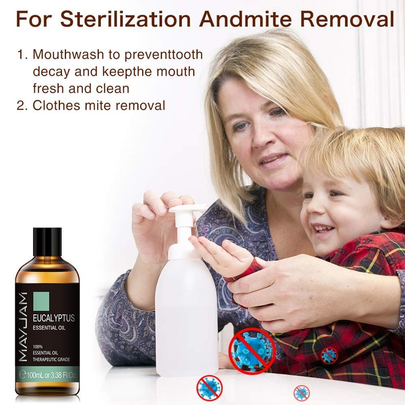 MAYJAM Essential Oil, Eucalyptus Aroma Oil, 100% Natural, Essential Oil,
