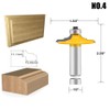 LEATBUY Door&Drawer Front Edging Router Bit Set 1/2-Inch Shank 4