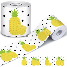 Lincia 65ft Pineapple Bulletin Board Border Classroom Border Decor Trim Strips School Rolled Borders for School Classroom Whiteboard Decoration