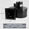 Criditpid PU-4C447 Draft Inducer Blower Motor Replaces for Dayton 1TDR3,