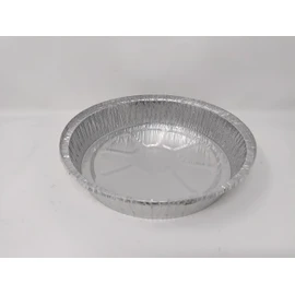 Foglish Home & Garden 4 x 23cm 9" Aluminium Foil Round Pie Flan Quiche Dish Tray Container BBQ 23x23x4cm Airfryer Oven
