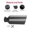 LCGP 3" Inlet Exhaust tip 6" Outlet 15" Overall Length,