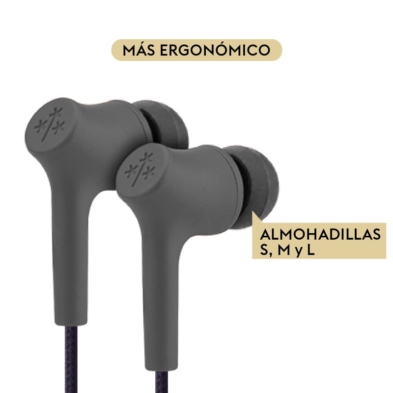 Hune Audífonos Manos Libres Haya Sustentable con Micrófono (Roca)