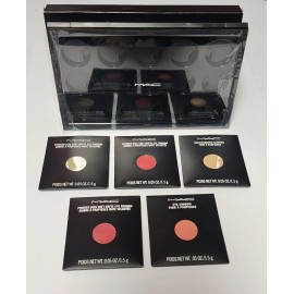 MAC Pro Palette Large Black Case/ Insert Holds 15 Eyeshadows 5 SHADOWS INCLUDED