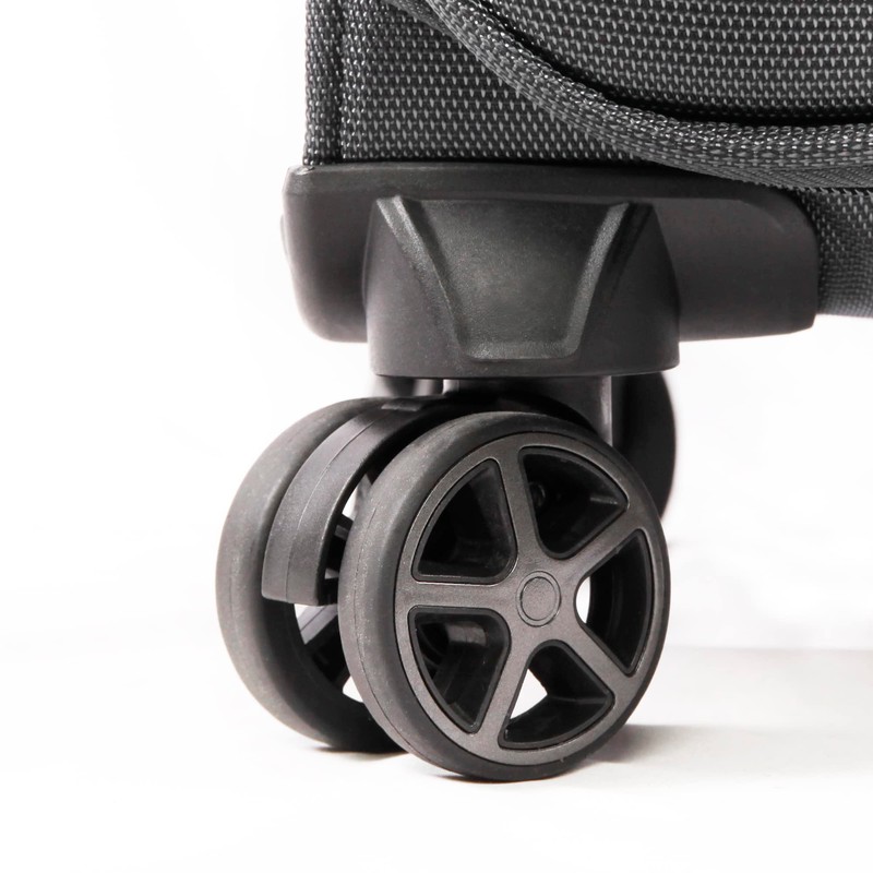 Brookstone Luggage Harbor Spinner Suitcase, Dark Charcoal, Carry-On