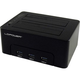 LC-POWER LC-DOCK-U3-HUB storage drive docking station USB 3.0 (3.1 Gen 1) Type-B Black LC-DOCK-U3-HUB, HDD,SSD, Serial ATA,Serial ATA II,Serial ATA III, 2.5,3.5", USB 3.0 (3.1 Gen 1) Type-