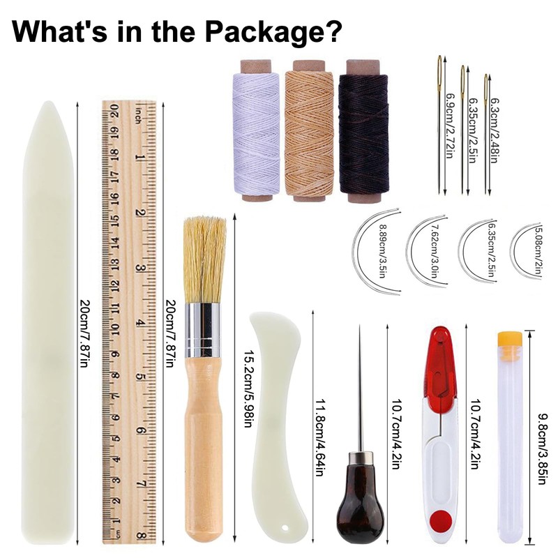 27 Pcs Bookbinding Tools Bookbinding Kits for Beginners Bookbinding Supplies