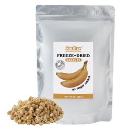 Nat Flav Freeze Dried Banana | 7oz | 100% Natural Fruit | No Sugar & Additives | Non-GMO & Vegan Friendly | Healthy Snacks for Kids or Adults | Freeze Dried Backpacking & Camping Food | Make of Fresh fruit