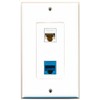 RiteAV 1 Port Cat6 Ethernet White 1 Port Cat6 Ethernet