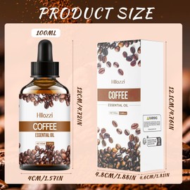 Coffee Oil, Coffee Oil Against Wrinkles, Pure Coffee Essential Oil for Aromatherapy, Coffee Oil Cosmetics for Skin & Hair Care, Moisturising, Rejuvenating and Firming Oil, 30 ml (Colour 5)