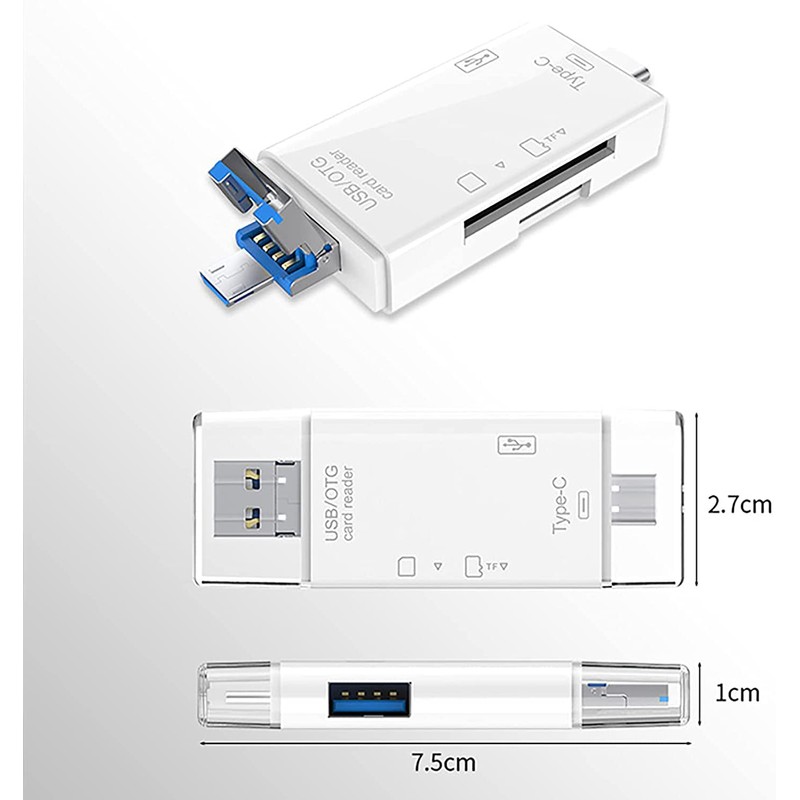 Portable Card Reader, SD/TF Card Reader, Flash Memory Card Reader,