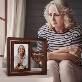 Memorial Gifts for Loss of Daughter Picture Frame,Christmas in Heaven,Sympathy Gifts for Loss of Daughter,Bereavement Remembrance Funeral Condolence Gifts for Loss of Daughter,Fits 4x6 In Photo