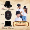 Dress Up America Black Top Hat for Kids & Adults
