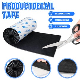 Mariyandh Felt Furniture Pads,40 x 5 Inch Felt Pads for furniturenchNon Slip Self Adhesive Cuttable Felt Tape,Black Heavy Duty Felt Strip Roll for Protecting Hardwood Floors Chair Wall Protector