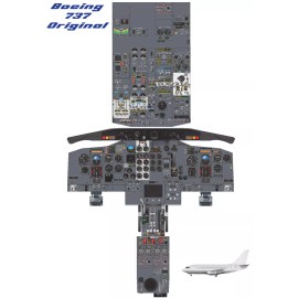 Boeing 737 Original 100 200 Cockpit Poster 24"x36"