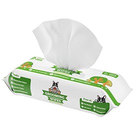 Pogi's Dog Grooming Wipes - 100 Dog Wipes for Cleaning and Deodorizing - Plant-Based, Hypoallergenic Pet Wipes for Dogs, Puppy Wipes - Quick Bath Dog Wipes for Paws, Butt, & Body - Green Tea Scented