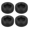 uxcell 4Pcs Male Thread Socket Pipe Plugs, M27-1.5x12mm Carbon Steel