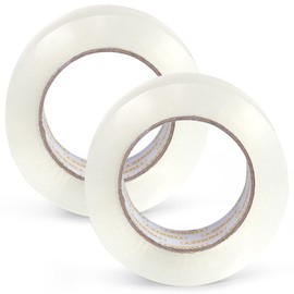 TROOZY Clear Packing Tape Refills for Heavy Duty Packing Shipping, Moving and Boxes, 2.48 mil Thick, 1.88 in x 110 yd, 2 Rolls, Total 220 yd