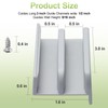 M6219 Sliding Shower Door Bottom Track (2-Pack, Gray) 1/2-inch Channel,