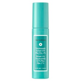 Naturium Niacinamide Face Serum 12% Plus Zinc 2%, Skin Complexion Treatment & Pore Minimizer, with Hyaluronic Acid & Vitamin E | 1.0 FL OZ / 30 ML