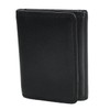 Mens Real Leather Tri-fold RFID Protected Slim Wallet Banknotes Credit